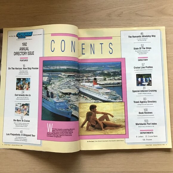 Cruise Travel Magazine Lot of 5 Feb 1992 Oct 1997 Apr 2000 Feb & Apr 2001 - Picture 3 of 12